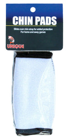 Unique Sports Football Chin Strap Pads, Black And White, One Size Fits All