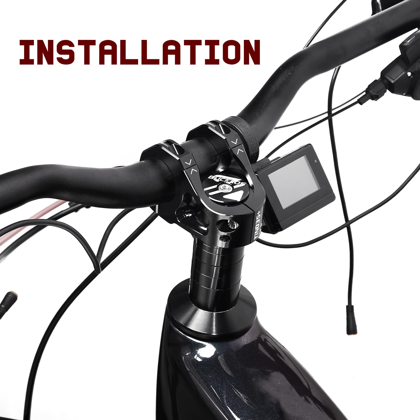 Bucklos 35Mm Mountain Bike Stem Mtb 31.8Mm Cnc Short Stems - Bicycle Ultra-Light Hollow Aluminum Alloy Riser Stem For E Bike/Dow