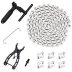 Bike Chain Kit, 9 Speed Multi-Function Bike Mechanic Repair Kit, Chain Breaker And Bike Link Plier With Hook And 6 Pairs Bicycle