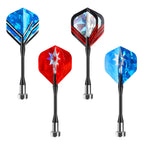 Accmor 12Pcs Magnetic Darts, Replacement Dart Game Safety Plastic Darts, Magnetic Darts For Dartboard