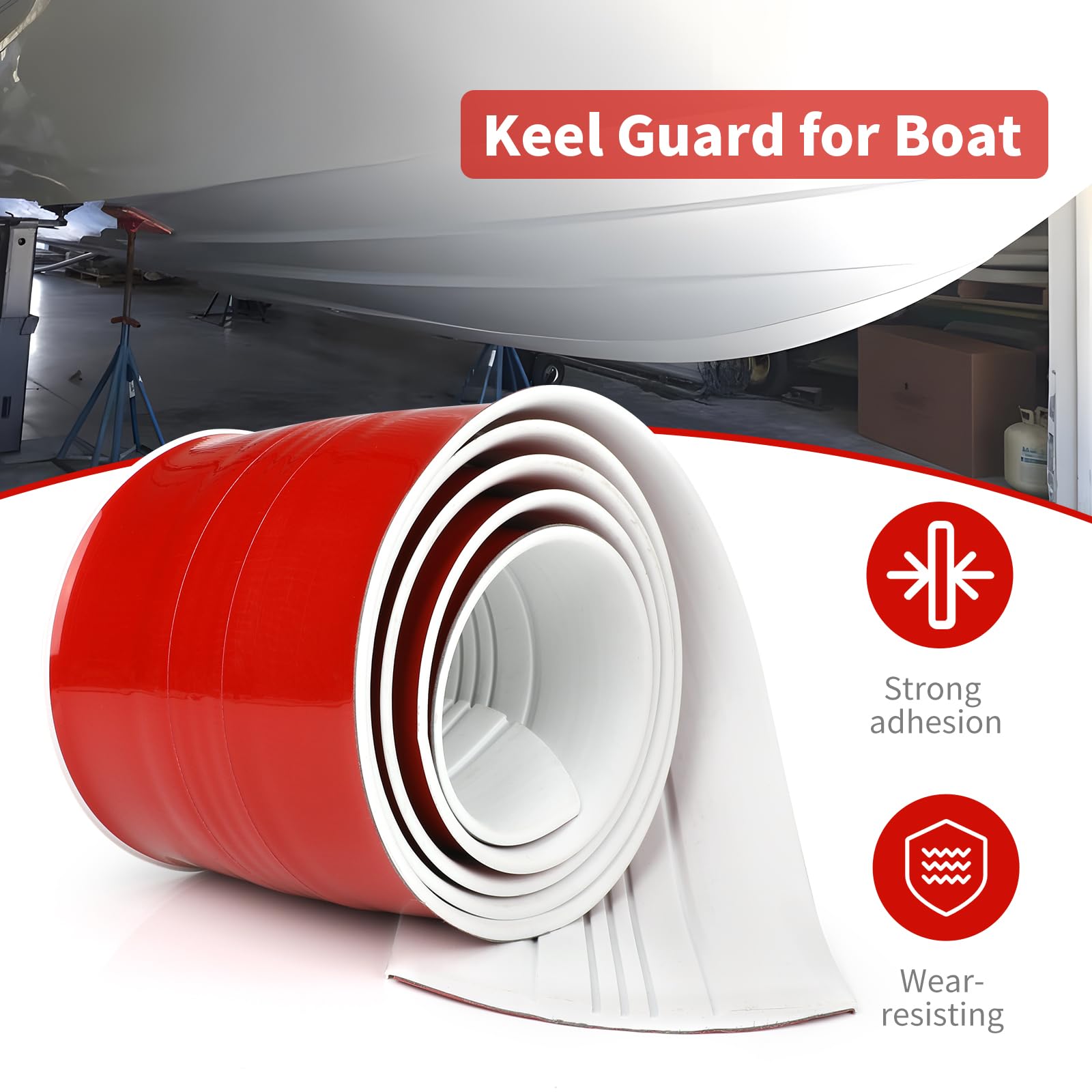 Self-Adhesive Diy Fiberglass And Specific Aluminum Boat Keel Protector, Boat Keel Protector Hull Protector Cover Protects Agains