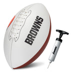 Franklin Sports Nfl Cleveland Browns Autograph Football - Official Size White Panel Souvenir Football For Autographs + Signature