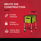 Gamma Ballhopper Brute Teaching Cart 325, Black