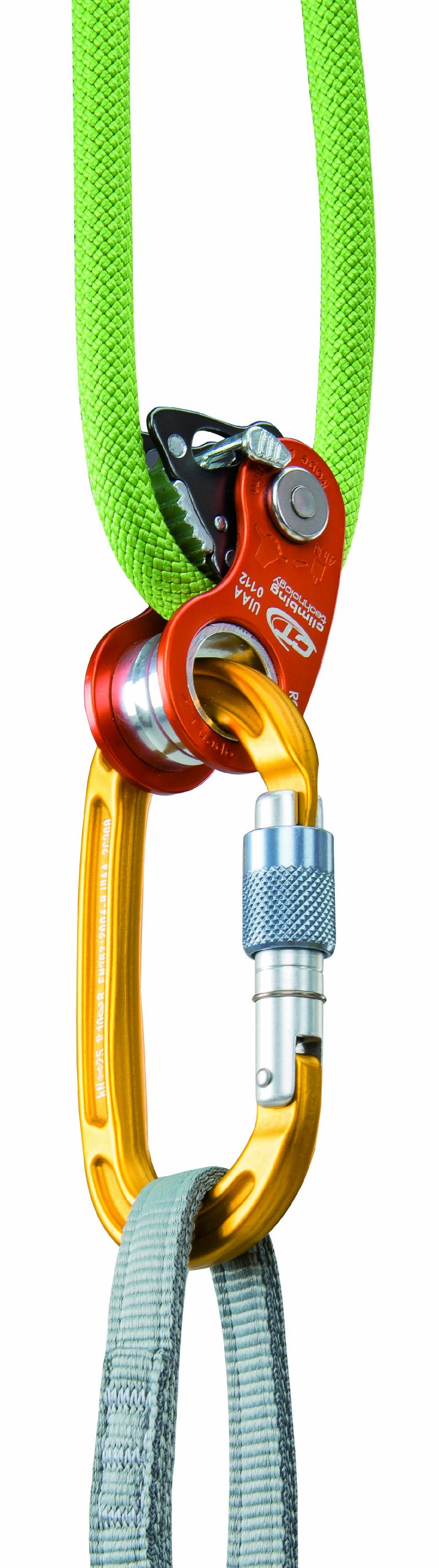 Climbing Technology Rollnlock Pulley, Orange, One Size