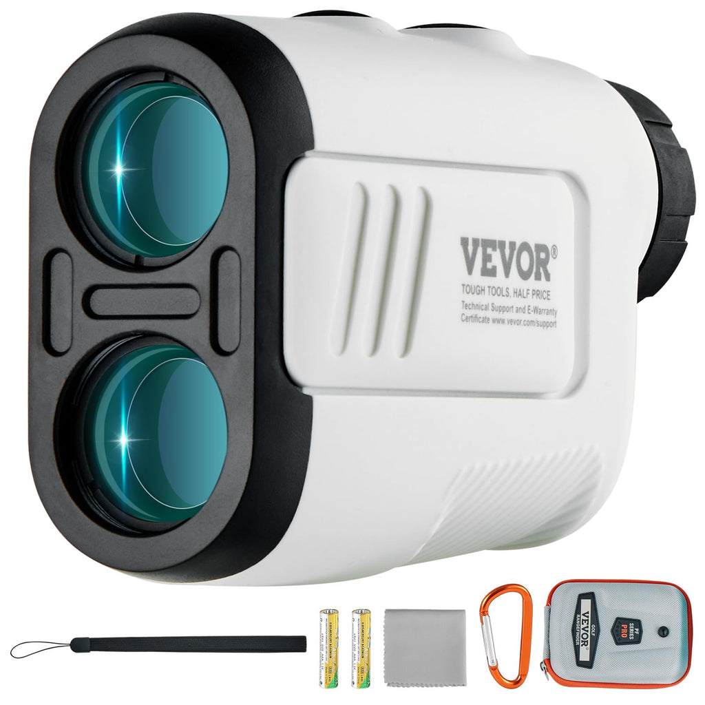 Vevor Golf Rangefinder, 650 Yards Laser Golfing Hunting Range Finder, 6X Magnification Distance Measuring, Golfing Accessory Wit