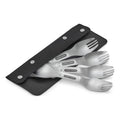 Black+Blum Spork Set of 4 - Stainless Steel Spork Set with as Easy Clean Carry case