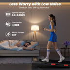 Superun Walking Pad With 9% Auto Incline, Under Desk Treadmills For Home And Office Small Space, 2.5 Hp Portable Mini Jogging Ma
