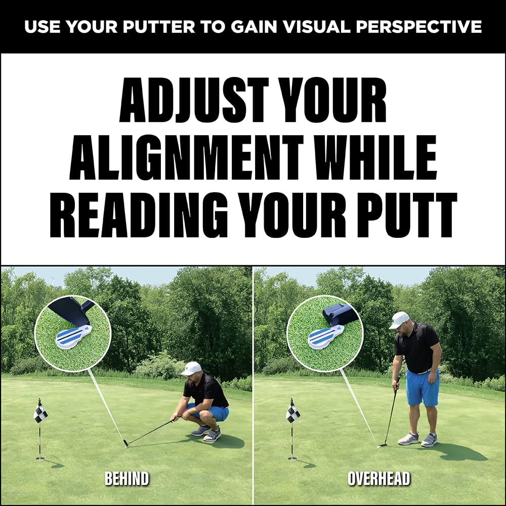 Golf Marker - Golf Accessories For Putting Aid - Golf Ball Alignment Marking Tool For Faster And More Accurate Golf Putting - Go
