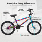 Joystar Gemsbok 20 Inch Kids Bike Freestyle Bmx Style For 7-13 Boys Girls Bikes 20 In Wheels Children Kids' Bicycles Dual Hand B