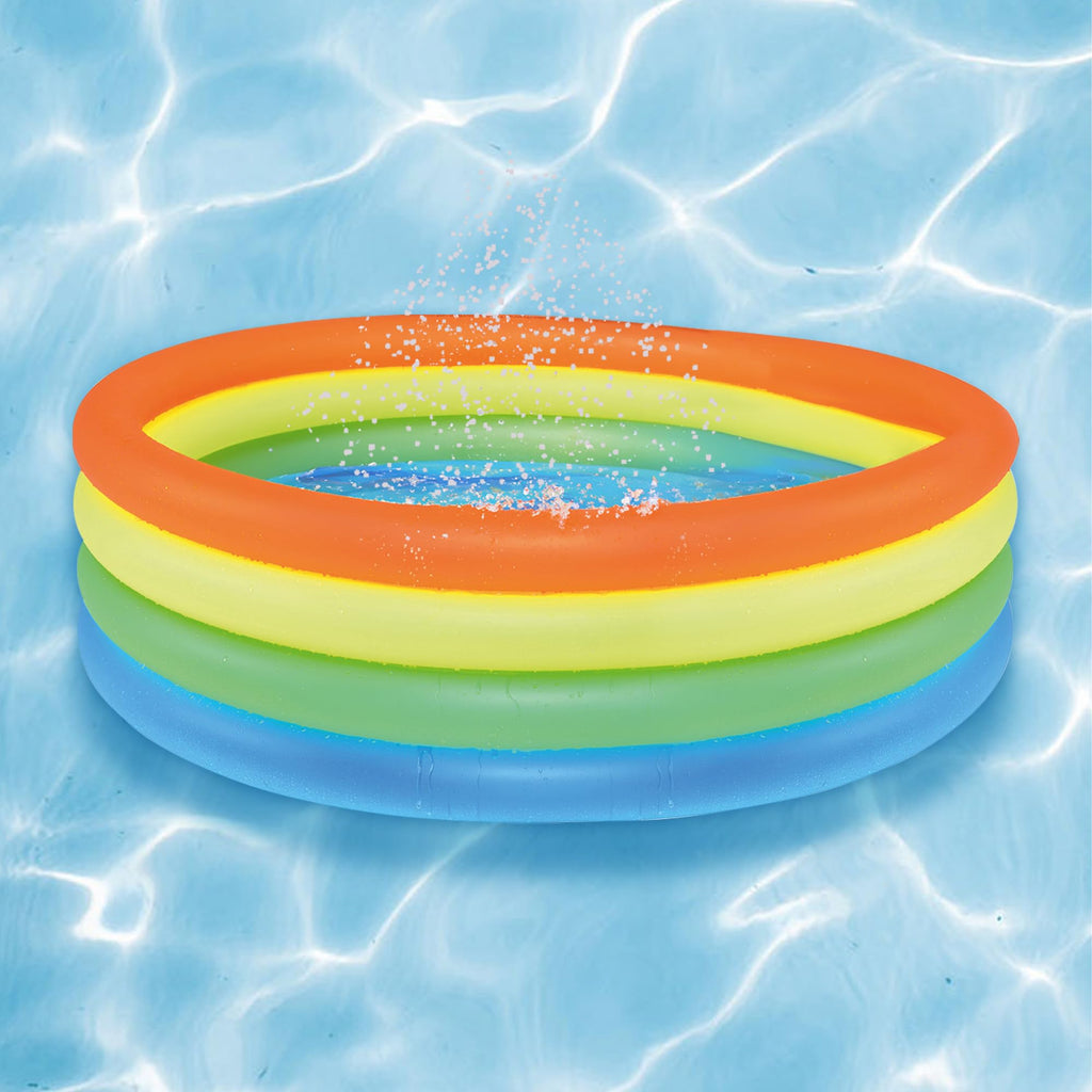 Inflatable Swimming Pool For Children - 59'' - Multi-Color