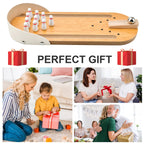Tabletop Mini Bowling Game Set,Funny White Elephant Gifts For Adults,Wooden Mini Bowling Set For Home Office Desk Toys Stress Re