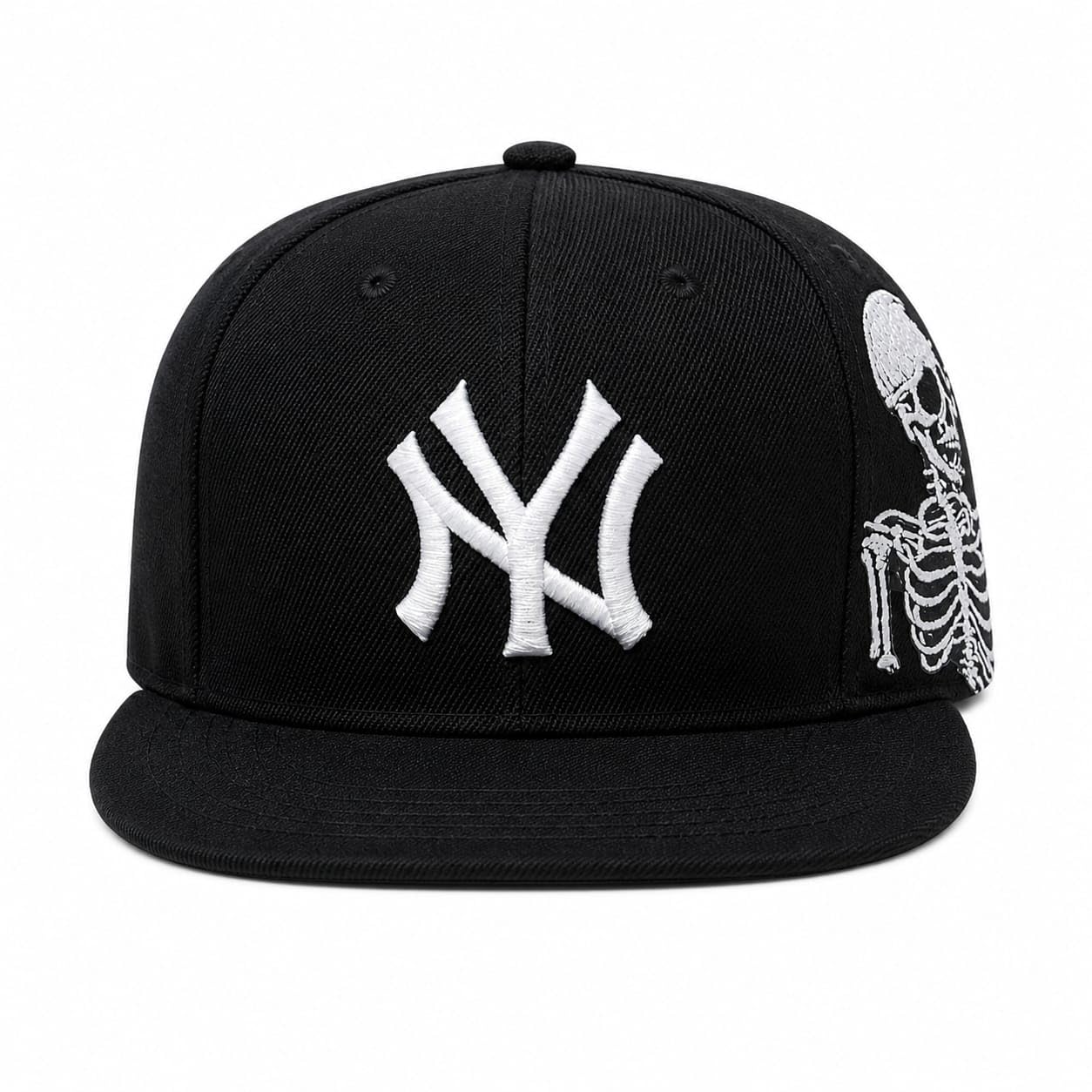 Mee Trend Snapback Cap | Adjustable Flat Brim Baseball Cap For Men & Women | Trendy Unisex Skeleton Design Adjustable Hip Hop St
