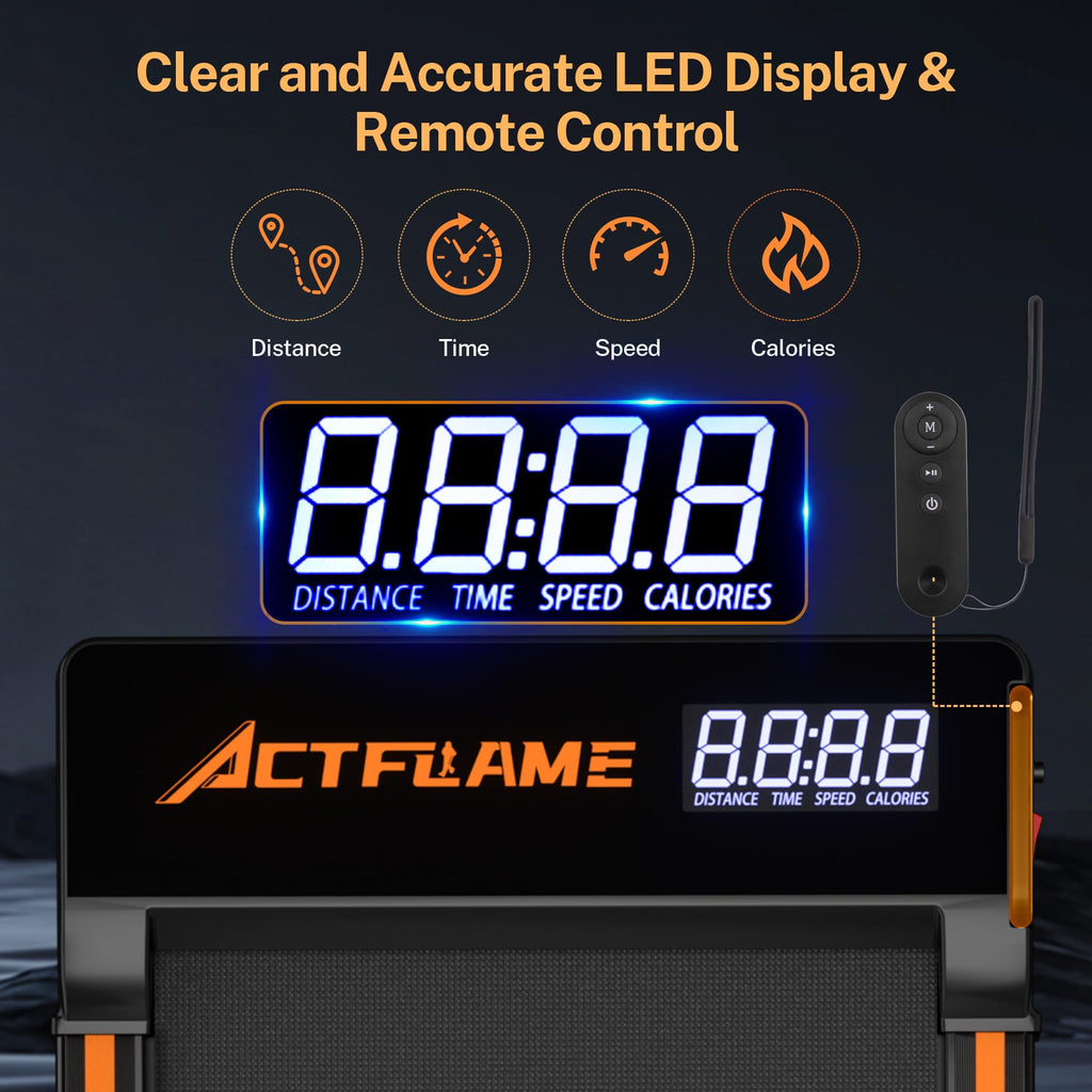 Actflame Walking Pad Treadmill With Incline, Under Desk Treadmills, Portable Treadmill For Home Office, Walking Pad 4 In 1 Tread