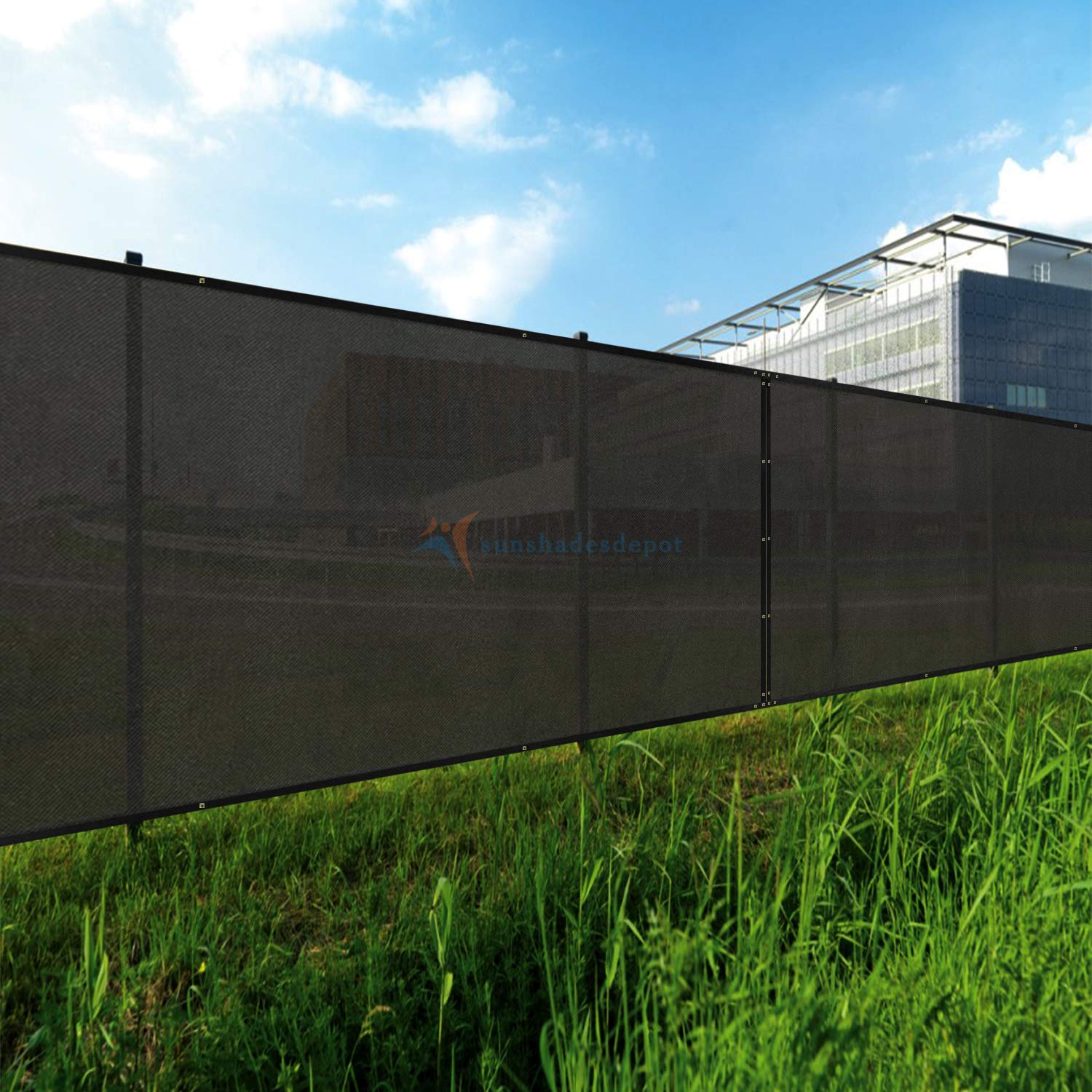 Tang Sunshades Depot Privacy Fence Screen Black 5 X 148 Heavy Duty Commercial Windscreen Residential Fence Netting Fence Cover 1