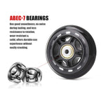 Tobwolf 8 Pack 64Mm 82A Indoor Inline Skate Replacement Wheels, Indoor Skating Wheels With Abec-7 Bearings, Luggage Wheels, Trai