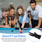 Neer Breathable Billiards Pool 3 Fingers Cue Gloves Nylon Table Pool Left Right Hand Universal Shooter Cue Sports Gloves For Wom