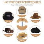 Haibeir Hat Stretcher - Heavy Duty - One Size Fits All Hat& Three Color Adjust From 6-1/2 To 9-1/2 (Blue)