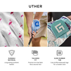 Uther Golf Glove Tight Hand Grip, Zero Friction Golf Gloves Men & Women With Zip Pouch Breathable, Stretch Fit, Sweat Absorbent