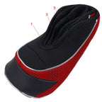Andux Golf 460Cc Driver Fairway Wood Club Head Covers Hook & Loop Set Of 3 Red