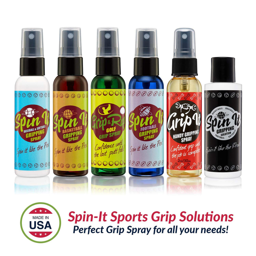 Grip N Rip Golf Grip Spray 4 Oz - Powerful Tacky Spray - All-In-One Golf Grip Trainer - Long-Lasting Hold and Course Tack Soluti