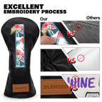 Bairbre Golf Club Covers Driver Covers Fairway Wood Head Cover Hybrid Headcover 3 Wood Headcovers Leather 3 Wood Headcovers Golf