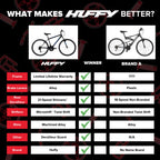 Huffy Stone Mountain 21-Speed Hardtail Mens Mountain Bike, 26-Inch, Matte Black