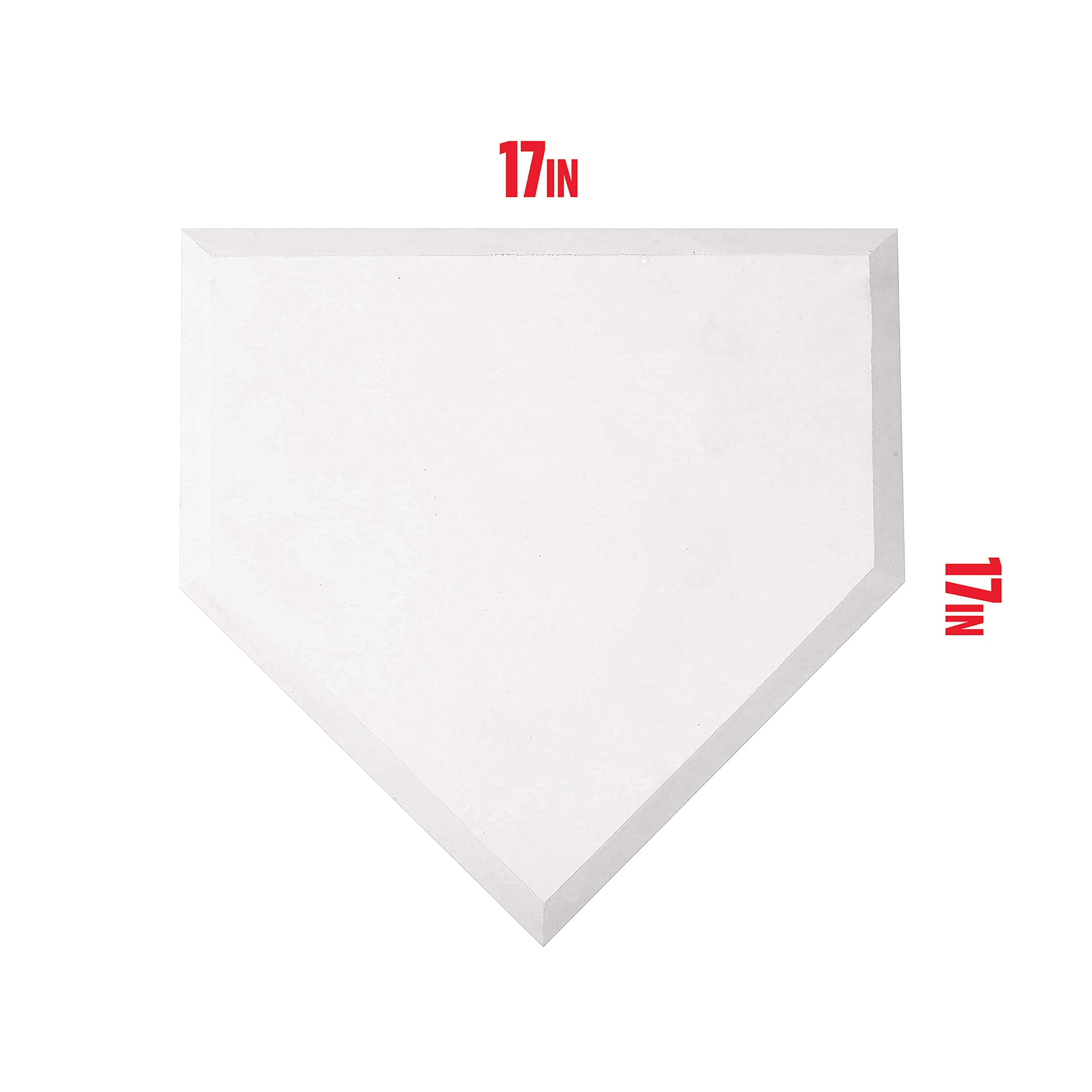 Franklin Sports Home Plate - Baseball + Softball Rubber Home Plate - Portable Throw Down Plate For Backyard Baseball, Softball,