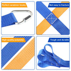 Climbing Net For Kids Outdoor, Portable Ninja Cargo Net Rope Ladder Monkey Bars For Ninja Slackline, Jungle Gyms, Swing Set, Nin