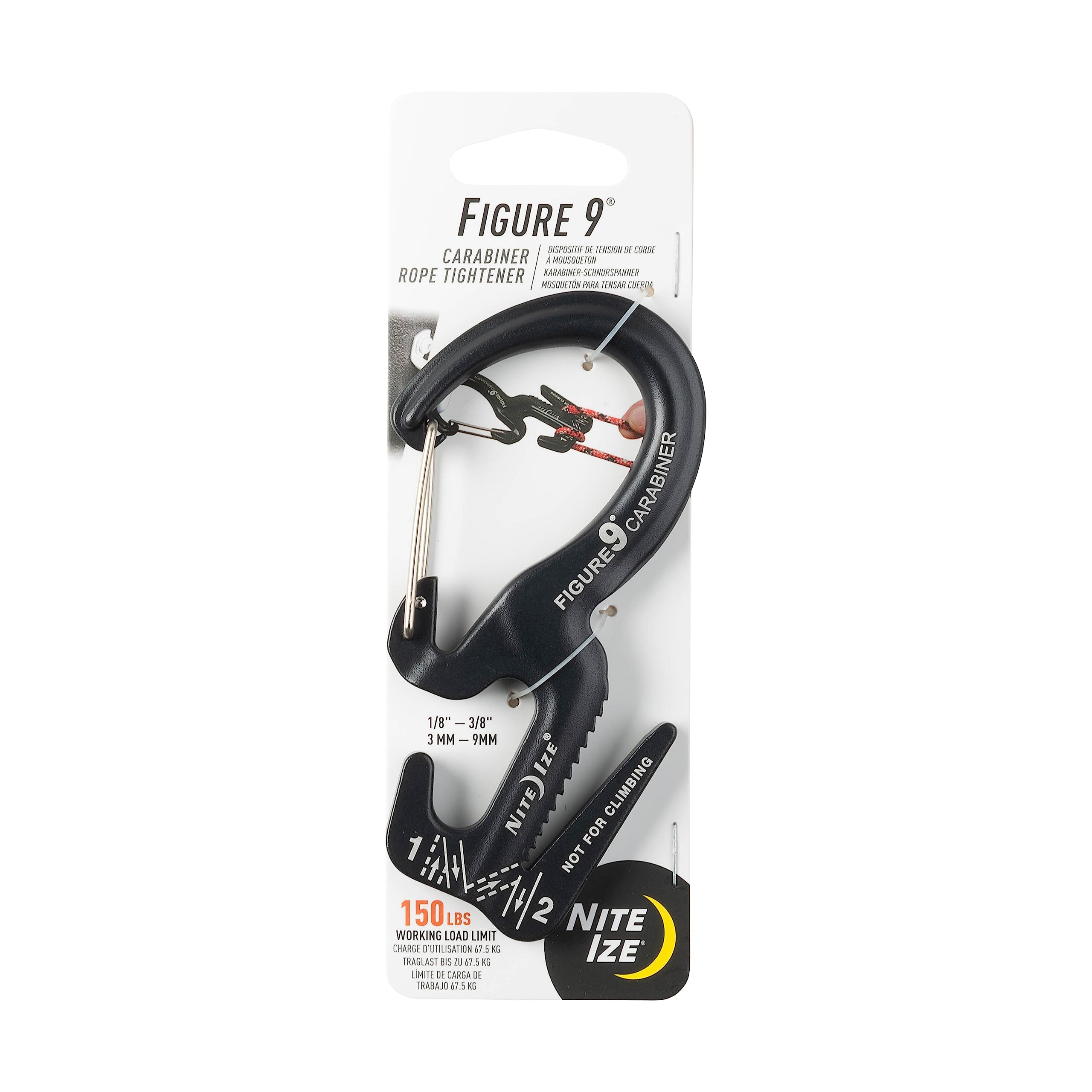 Nite Ize Carabiner Clip/Rope Tightener, 4-1/2 In.