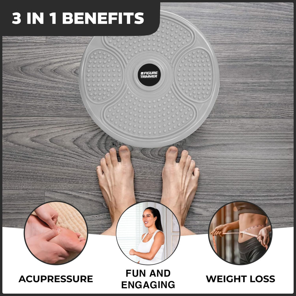 Figure Trimmer Ab Twister Board For Exercise Waist Twisting Disc Acupressure Nodes By Daiwa Felicity