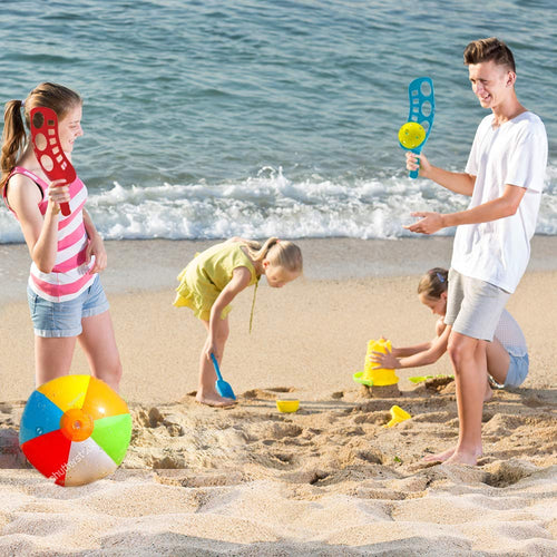 Artcreativity Scoop & Toss Game Set - 2 Scoops & 2 Balls, Fun Outdoor Lawn Game For Kids & Adults, Great For Yard, Beach, Picnic