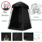 Outdoor Shower Tent Changing Room Privacy Portable Camping Shelters (Black)