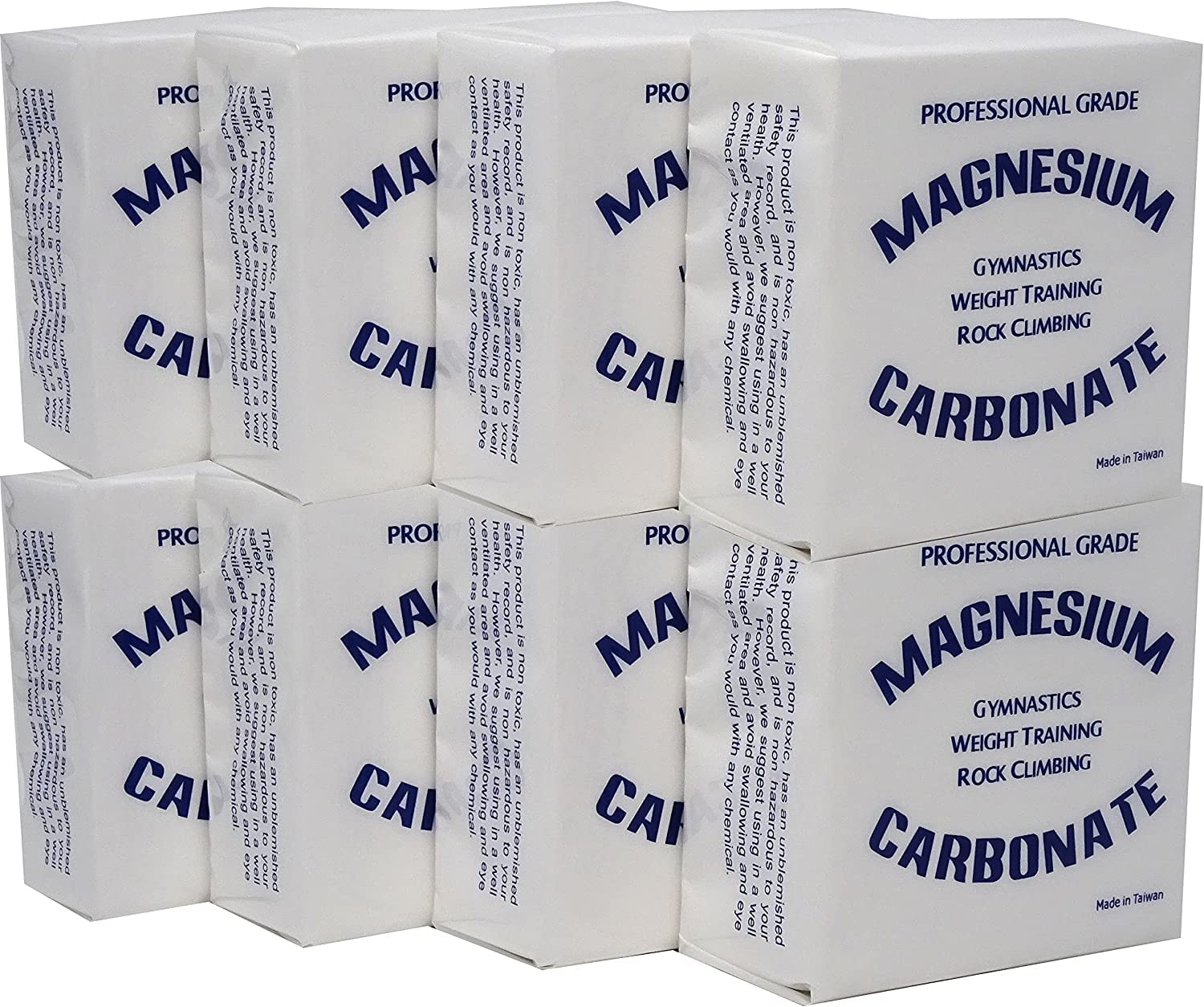 Z Athletic 8 Blocks Of 2Oz Chalk Total 1Lb For Gymnastics, Weightlifting, Rock Climbing, Crossfit