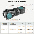Yapjeb Bike Stem 31.8 110Mm 85 Degree Adjustable Bike Stem Mountain Bike Stem Short Handlebar Stem Riser For Bicycle, Road Bike,
