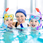 Kids Snorkel Set Dry Top Snorkeling Gear For Kids Youth Boys Girls Junior Age 5-15,Tempered Glass Swimming Diving Mask And Snork