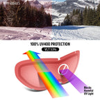 OutdoorMaster Kids Ski Goggles, Snowboard Goggles - Youth Snow Goggles - Halo