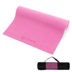 Primasole Yoga Mat With Carry Strap For Yoga Pilates Fitness And Floor Workout At Home And Gym 1/3 Thick (Azlea Pink Color) Pss9