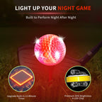 Crestgolf Glow In The Dark Golf Balls,Glow Golf Ball With 4 Light Sources Super Bright In Dark Light Up Led Golf Balls For Night