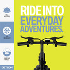 Jetson Bolt Pro Max Electric Bike, Pedal Assist, Foldable, Built-in Carrying Handle, Lightweight Frame, LED Headlight, Cargo Rac