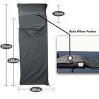 Frelaxy Sleeping Bag Liner, Xl Travel Sheet & Camping Sheet For Backpacking, Hotel, Hostels & Traveling, Comfy & Easy Care, Full
