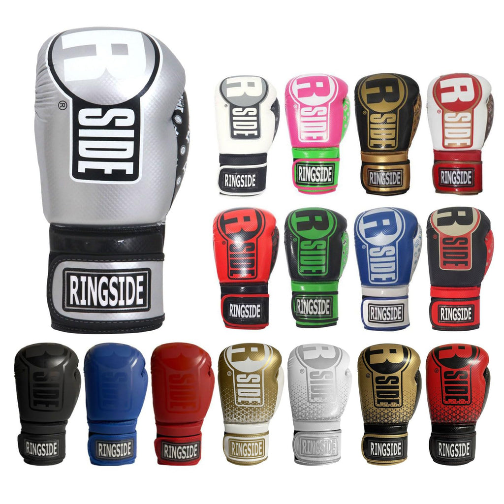 Ringside Apex Flash Sparring Gloves, Sv/Bk, 14 Oz,Silver/Black