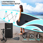 Sudoo 10Ft Inflatable Stand Up Paddle Board, Ultra-Lightweight Surfboard With Non-Slip Eva Deck, Complete Sup Package For Adults