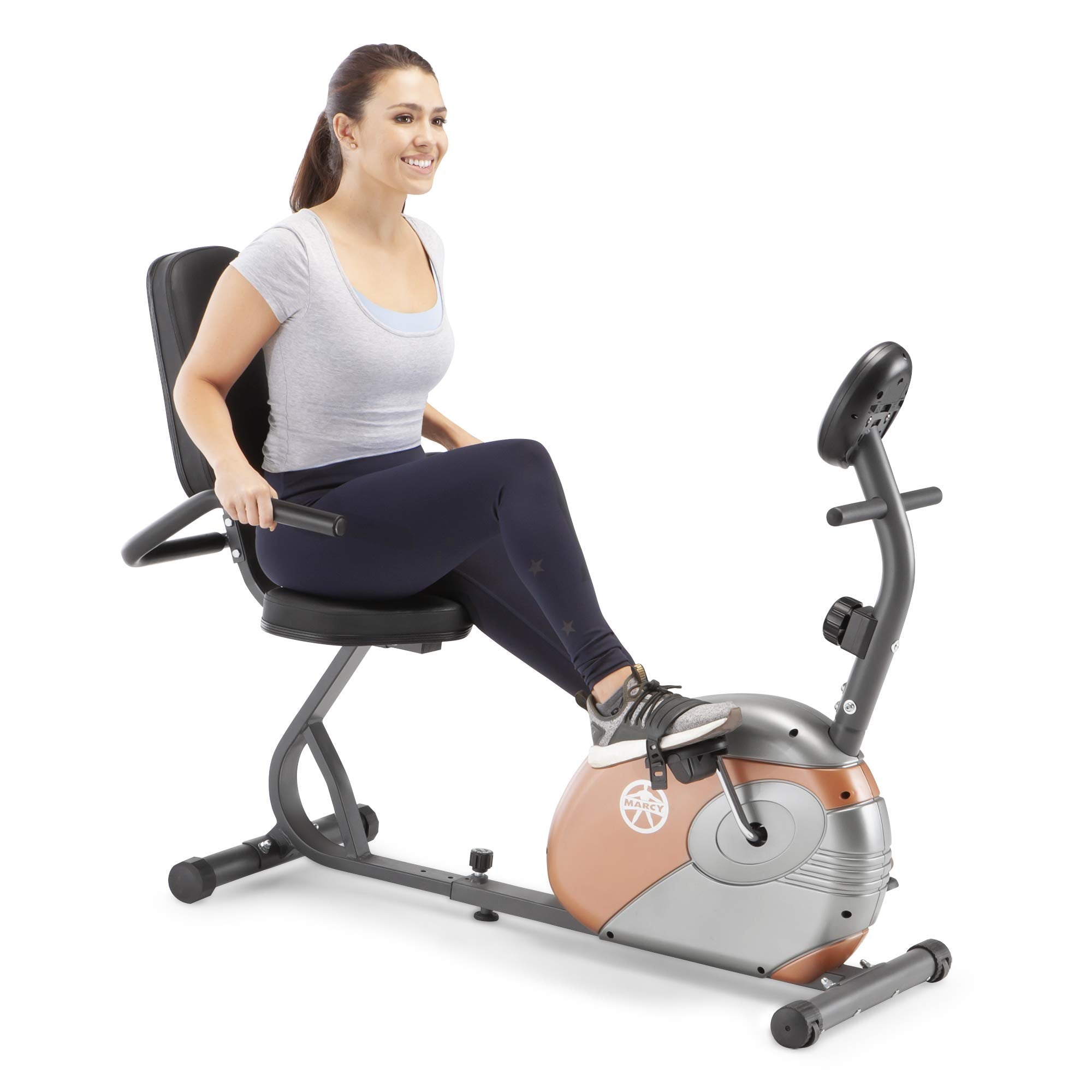Marcy Recumbent Exercise Bike With Resistance Me-709