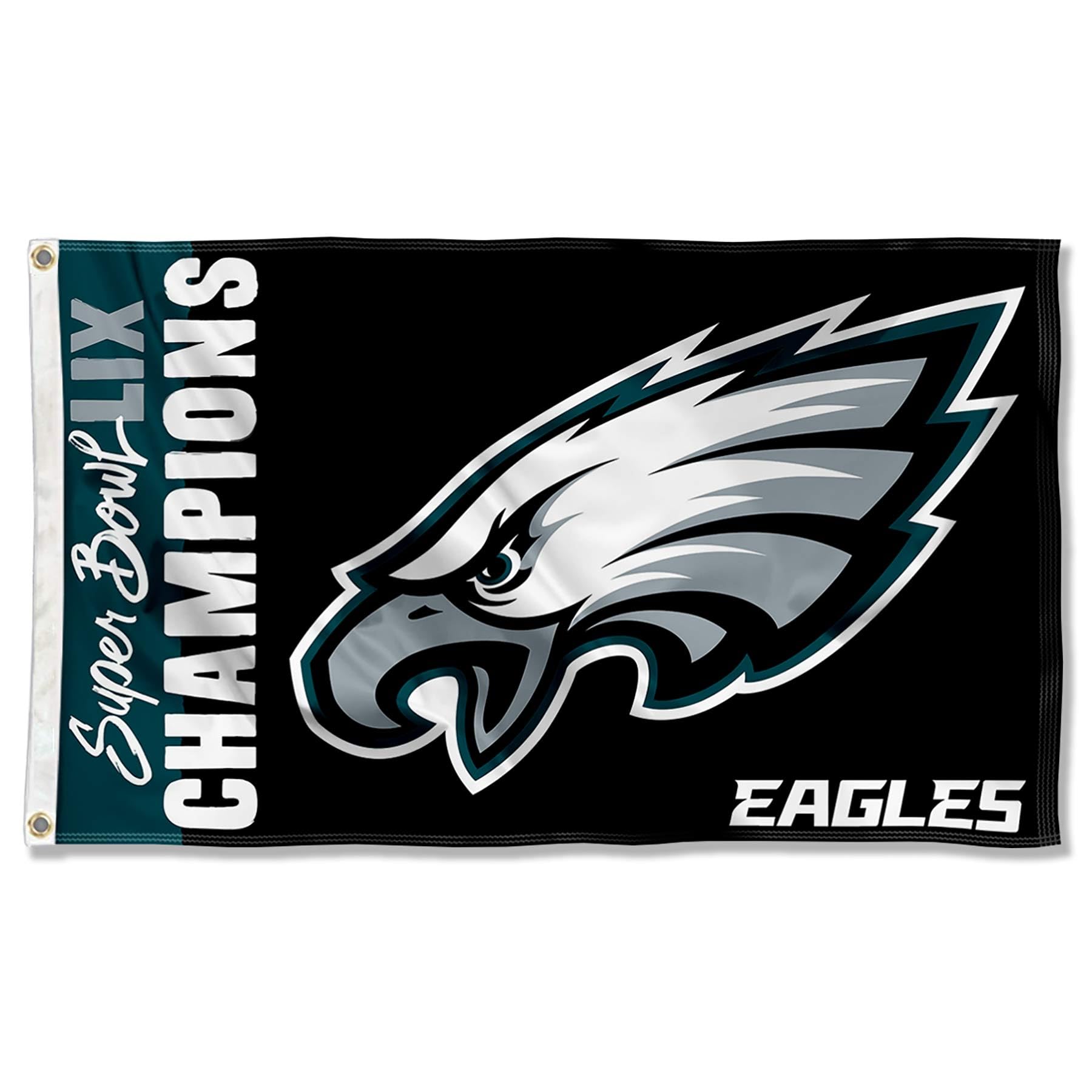 WinCraft Philadelphia Eagles Super Bowl LIX Champions Flag Outdoor Indoor 3x5 Foot Banner
