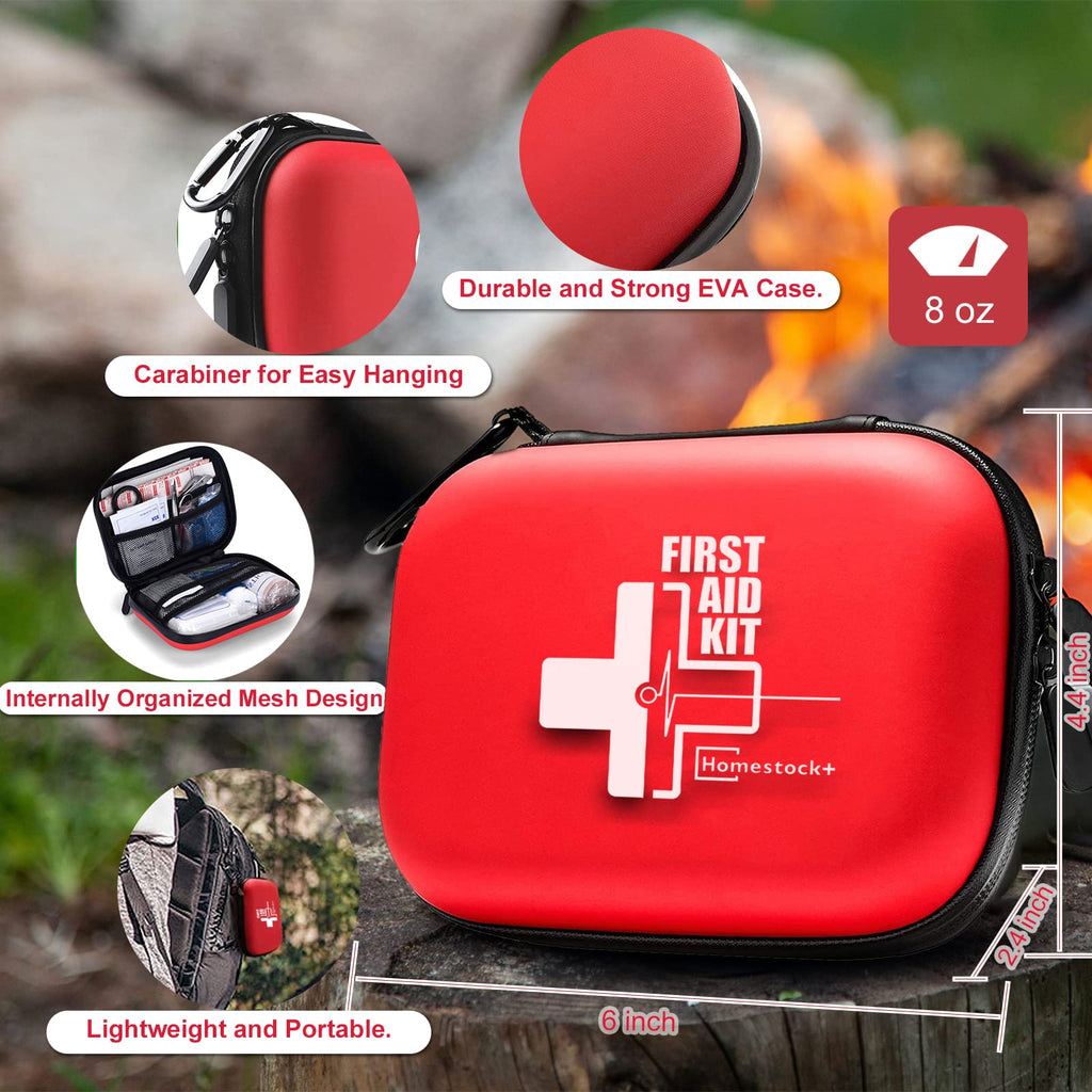 ?2023 New?Portable Small First Aid Kit Compact Medical Kits With With Compartments Eva Case For Car, Home, Outdoors, Sports, Cam
