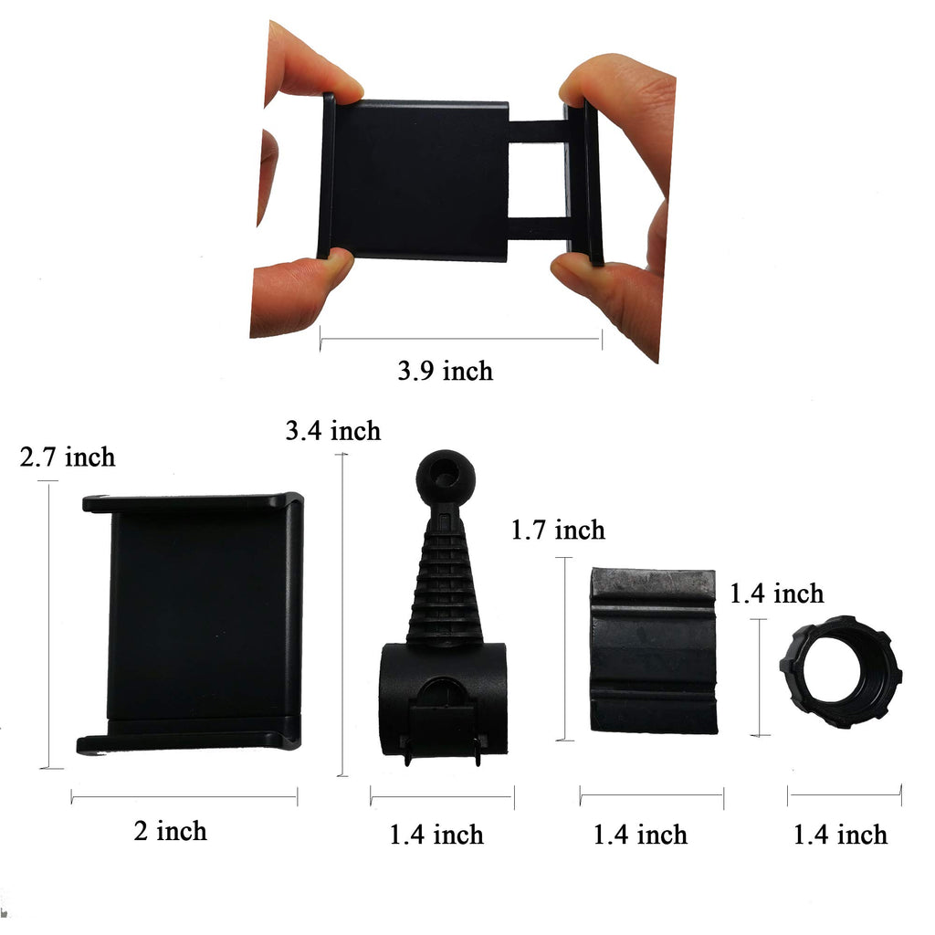 Golf Phone Holder Clip, Cell Phone Swing Recording Clip, Golf Accessories And Training Aid Work With Smart Phone, Clips To Golf