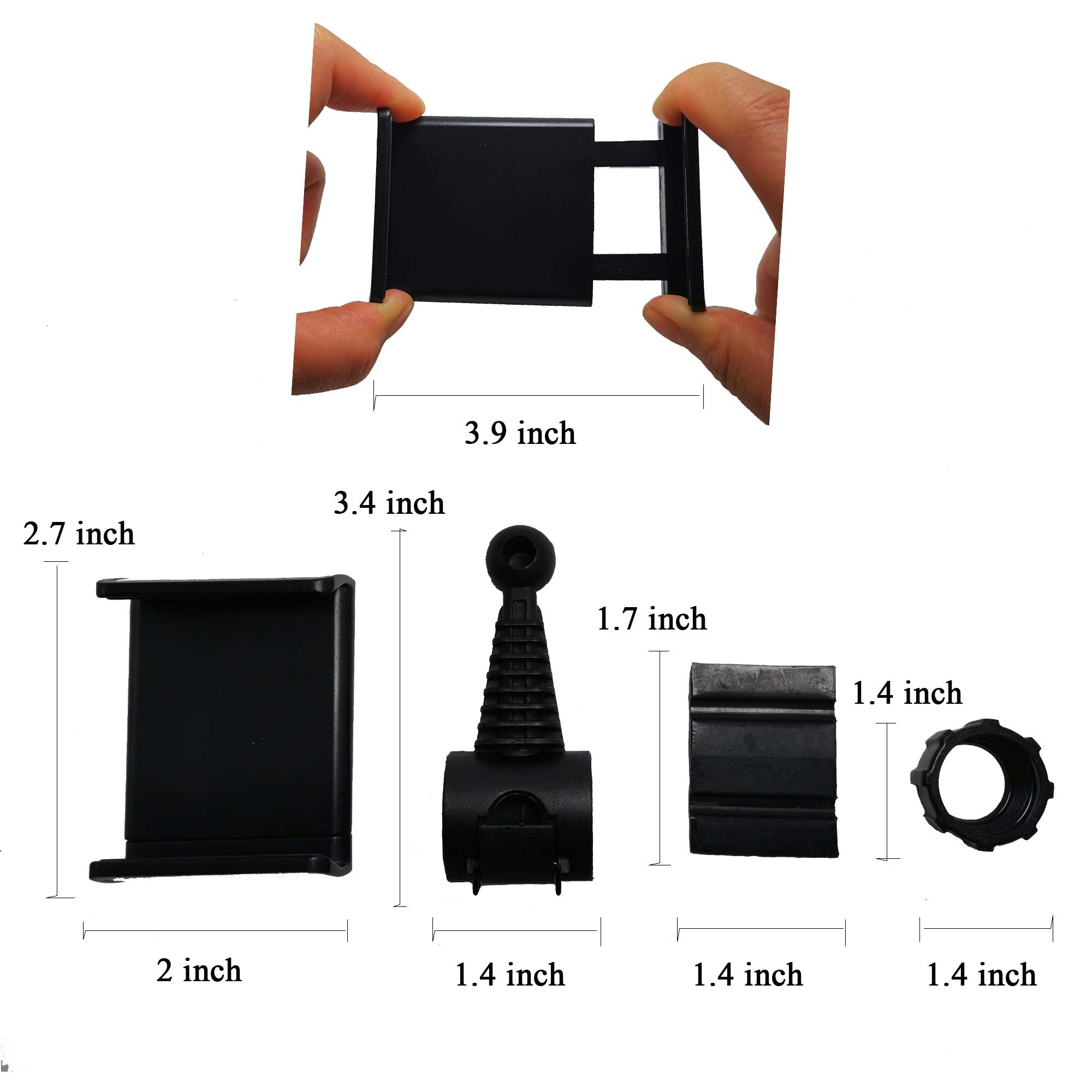 Golf Phone Holder Clip, Cell Phone Swing Recording Clip, Golf Accessories And Training Aid Work With Smart Phone, Clips To Golf