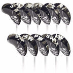 Craftsman Golf 11Pcs/Set Camouflage Black & Gray Splice Neoprene Golf Club Head Cover Wedge Iron Protective Headcover For Mizuno