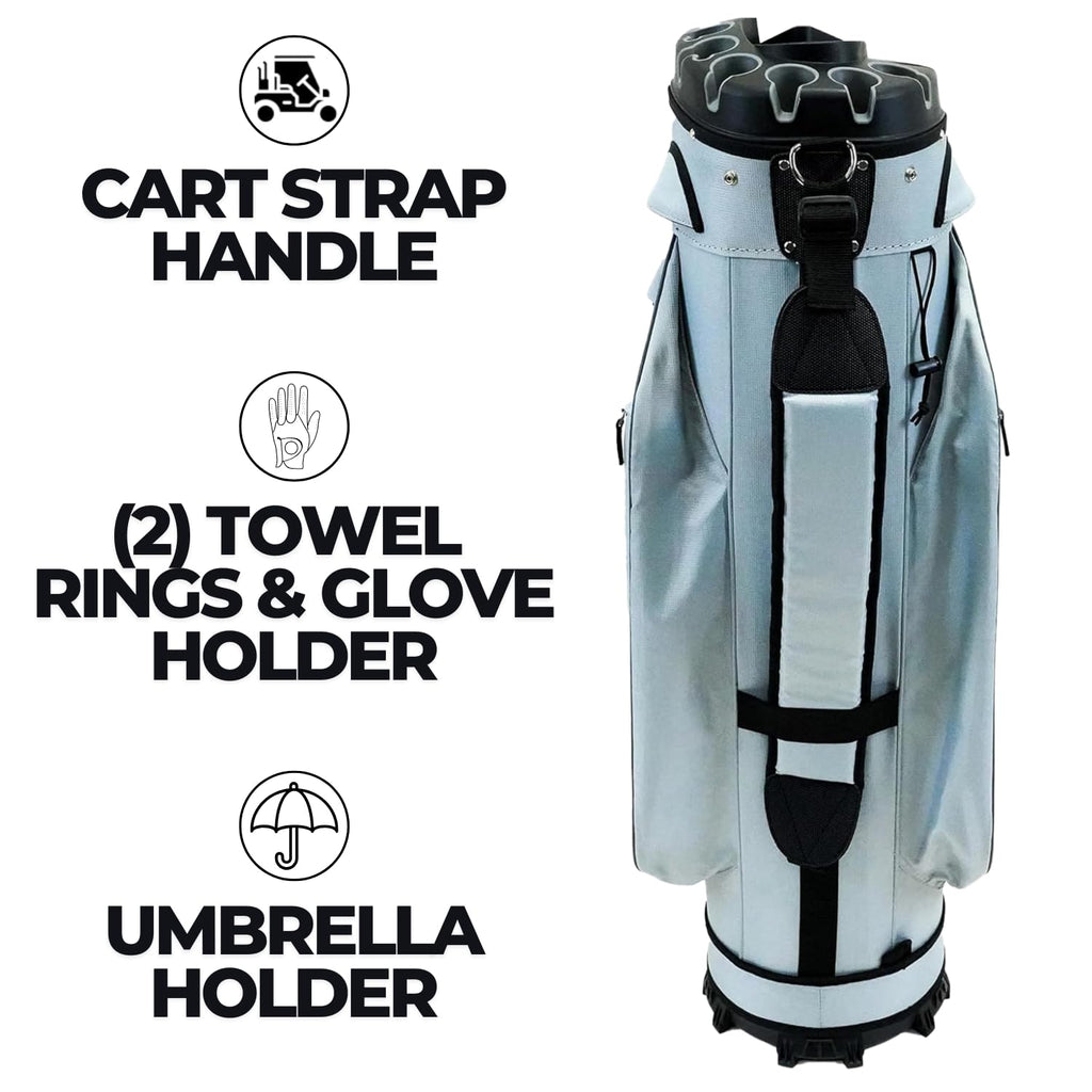Izzo Golf Vault Golf Cart Bag - Grey