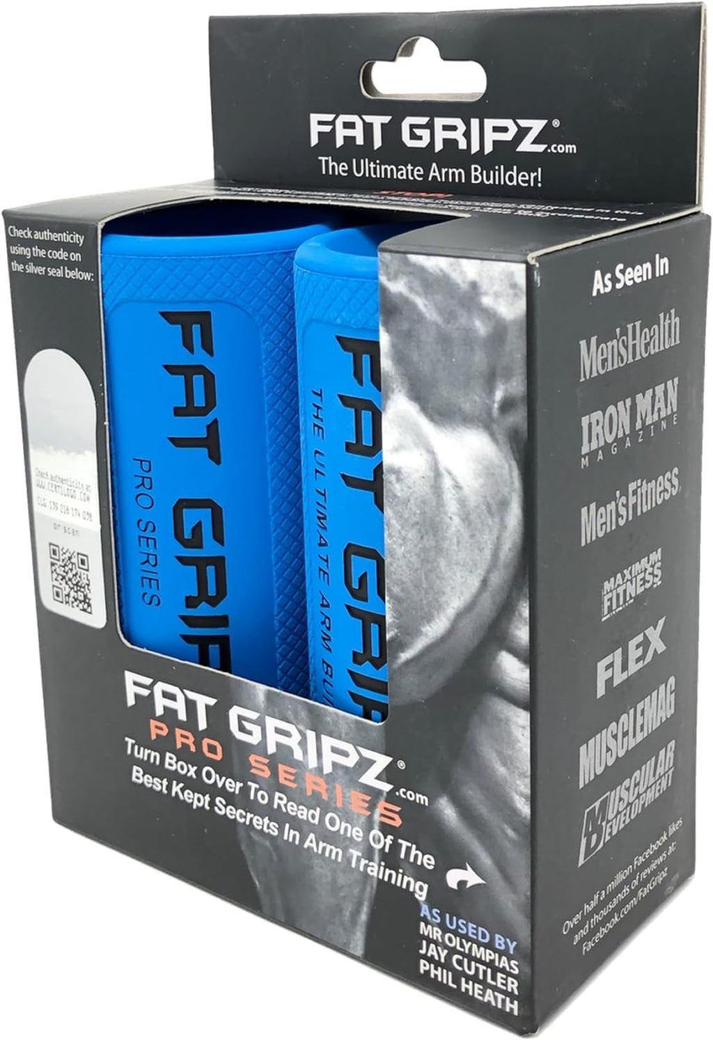Fat Gripz Pro - The Simple Proven Way To Get Big Biceps & Forearms Fast - At Home Or In The Gym (Winner Of 3 Menas Health Magazi